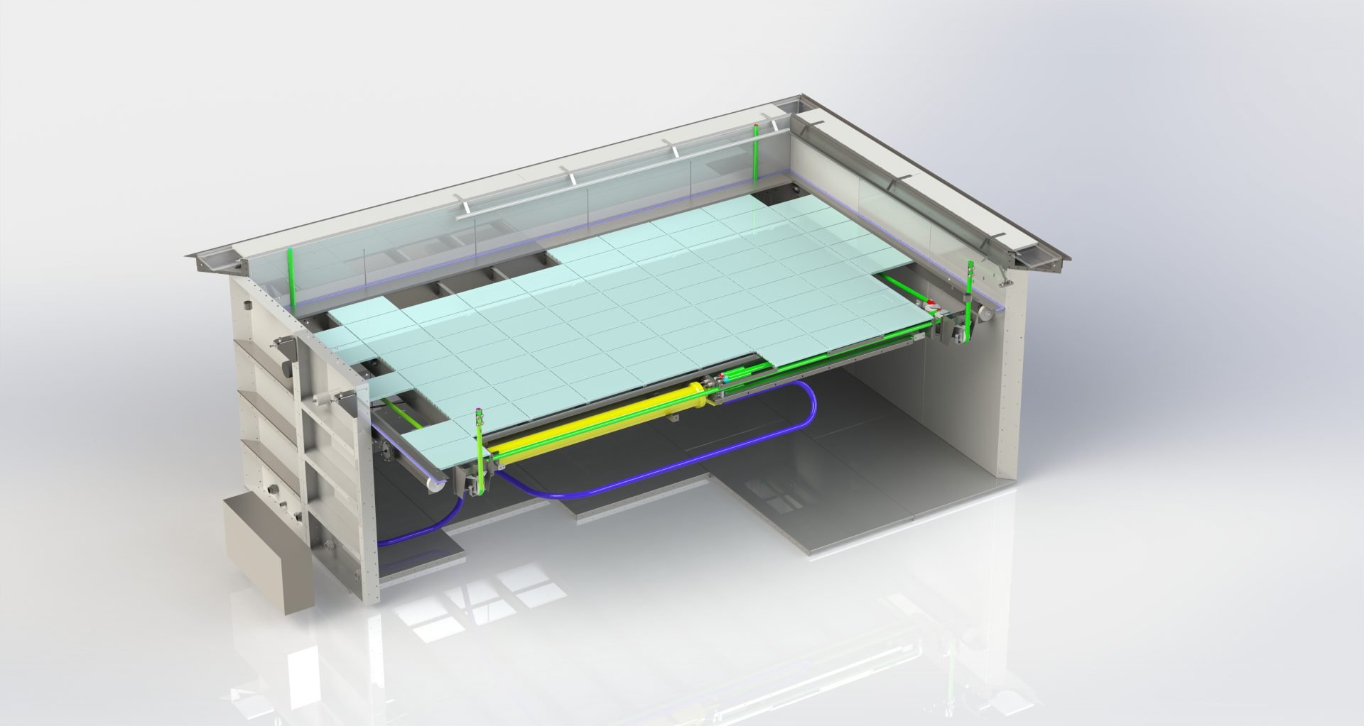 Movable floor in Modular pool