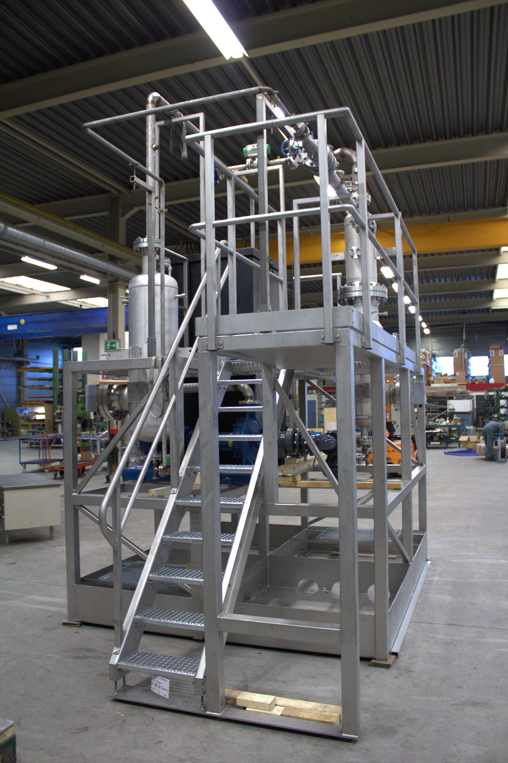 Stainless steel installation engineered by EWAC