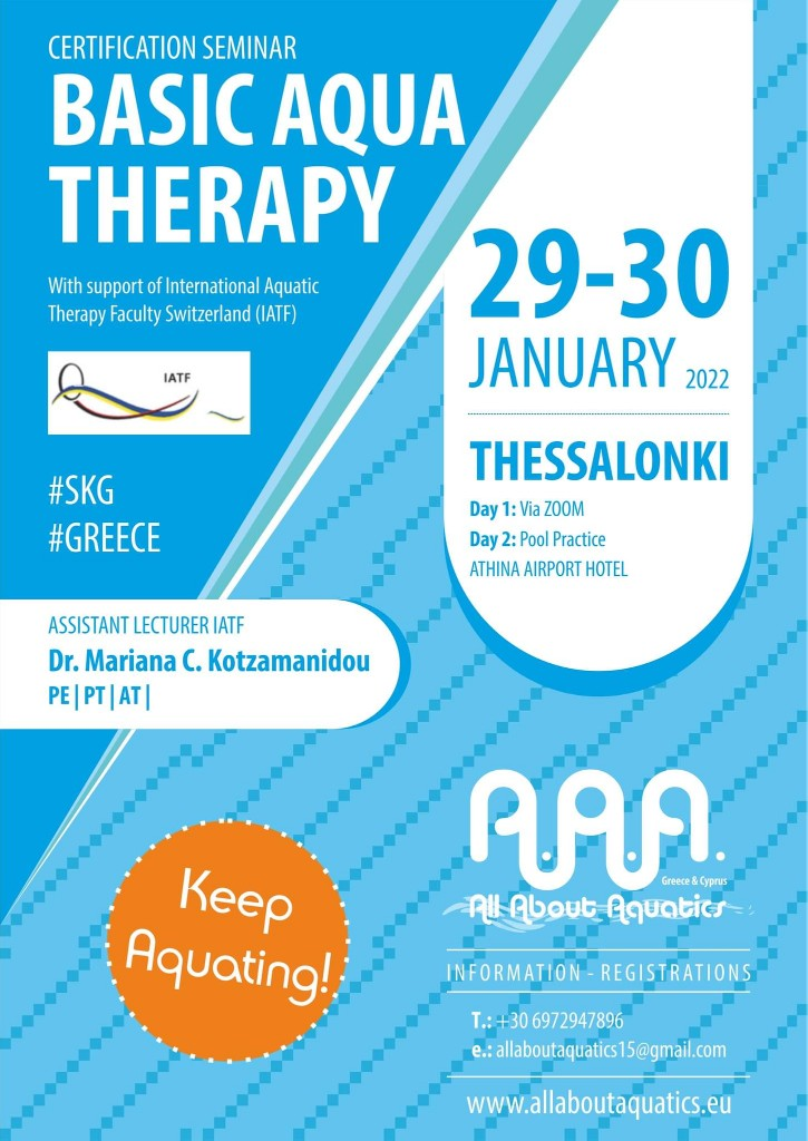 Basic Aqua Therapy Course Greece 29-30 January 2022