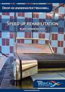 Drop-in underwater treadmill