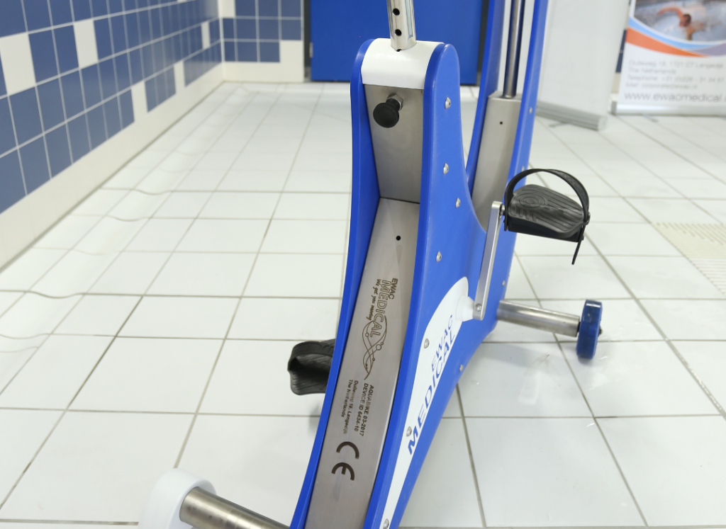 Underwater bicycle paddle detail