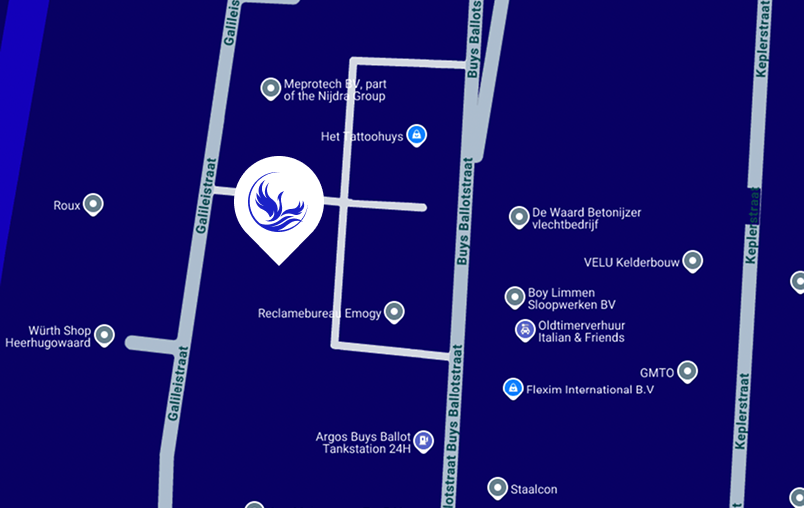 Map showing our office location