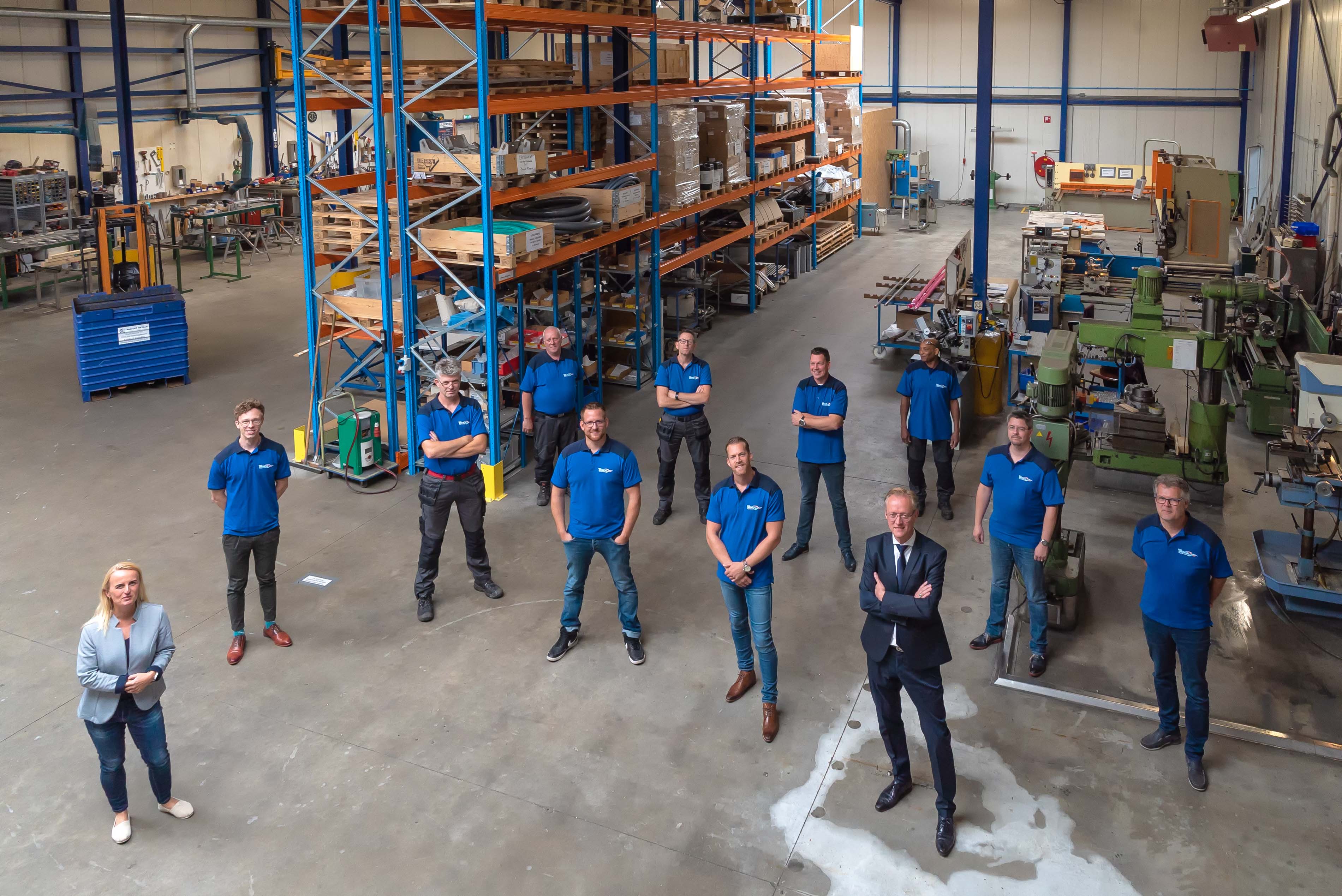 The EWAC team in the Heerhugowaard workshop